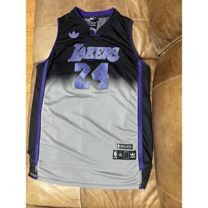 Adidas Kobe Bryant #24 LA Lakers Black Purple Limited Edition Jersey YouthSz XL